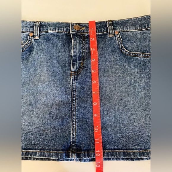 Mavi Low Rise Denim Mini Skirt Sz - Picture 7 of 8